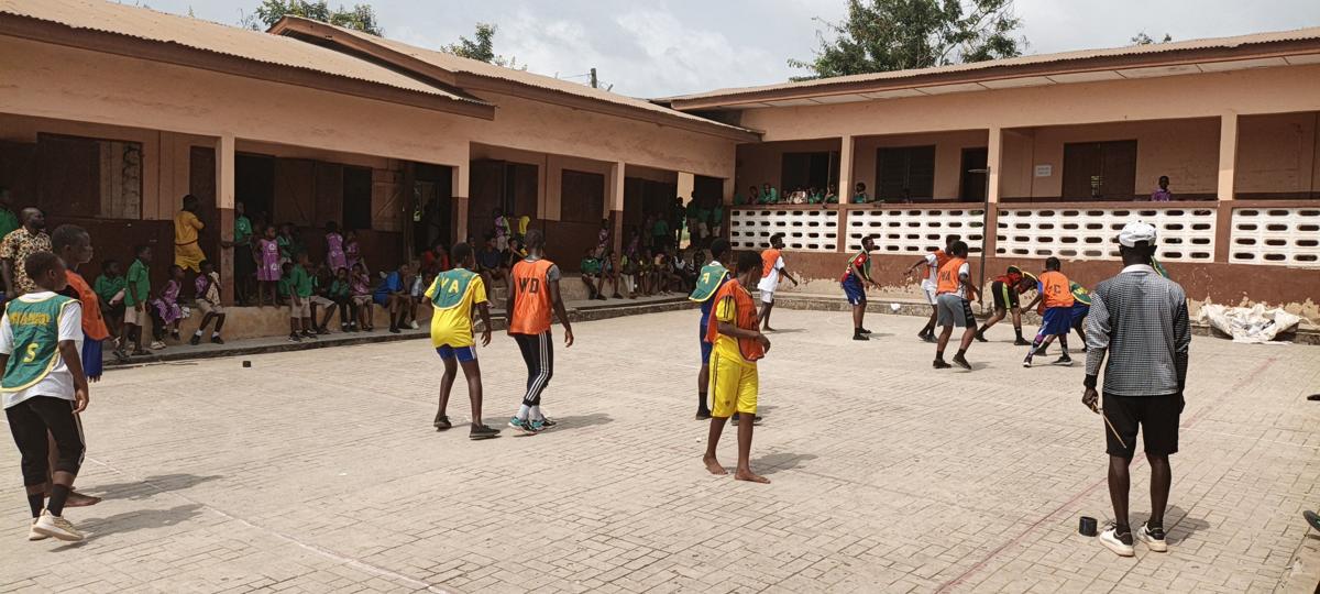 A friendly Netball match between Pinanko and Kweikuma MA