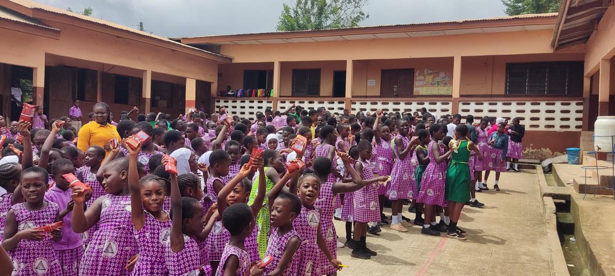 Fanmilk Ghana Visit to Rev. Pinanko