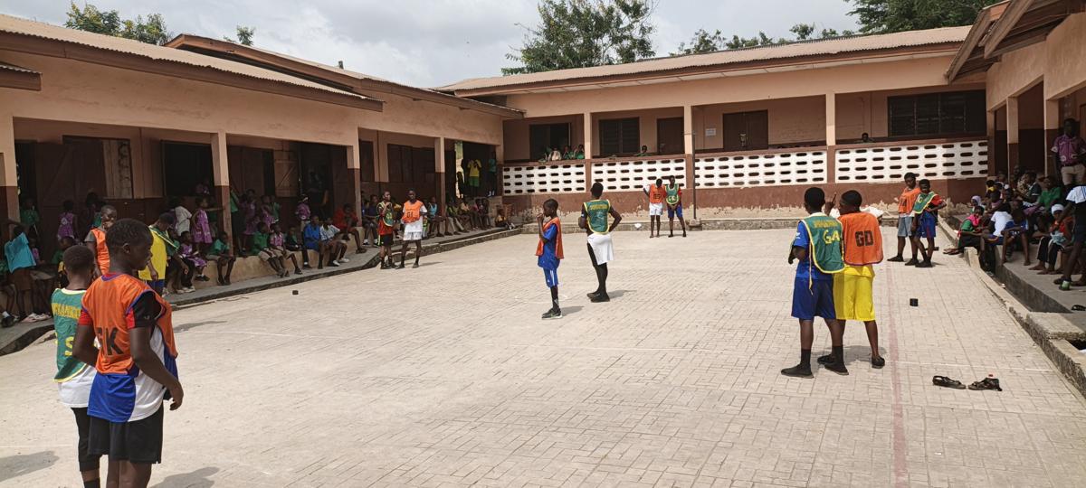 A friendly Netball match between Pinanko and Kweikuma MA