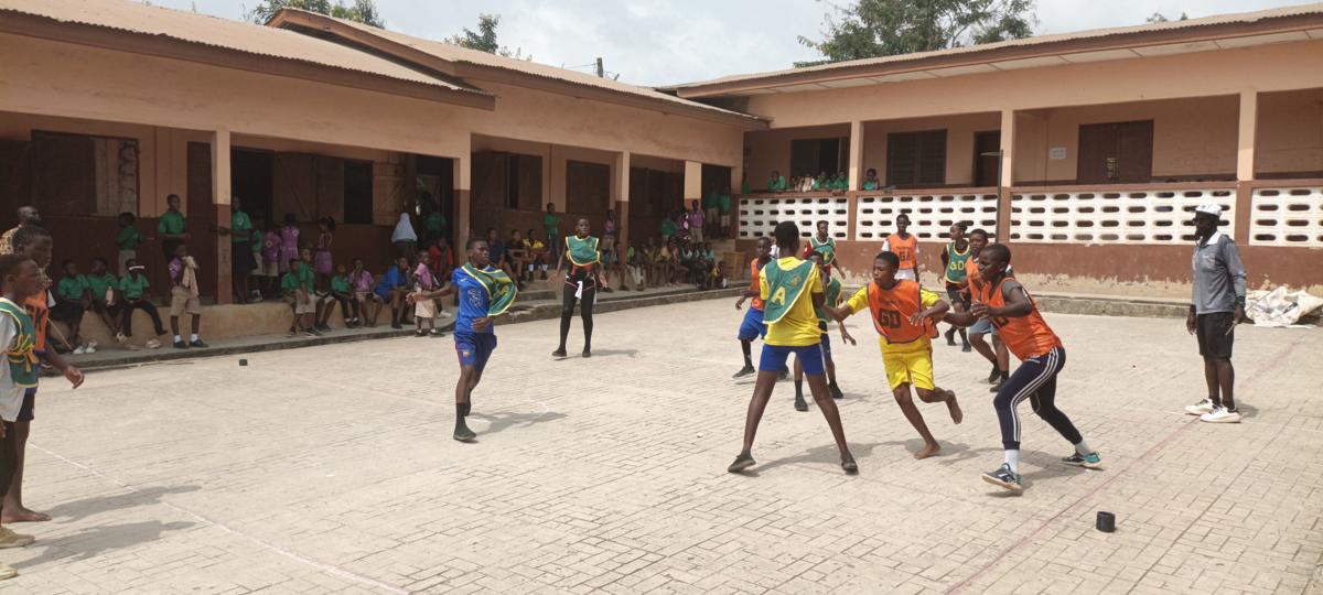 A friendly Netball match between Pinanko and Kweikuma MA