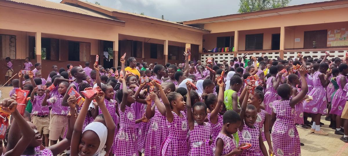 Fanmilk Ghana Visit to Rev. Pinanko