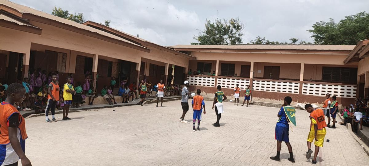 A friendly Netball match between Pinanko and Kweikuma MA